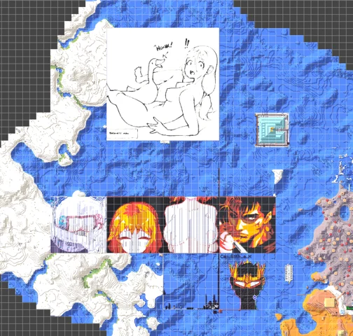 Mesashroom - surrounding map art - Mesashroom