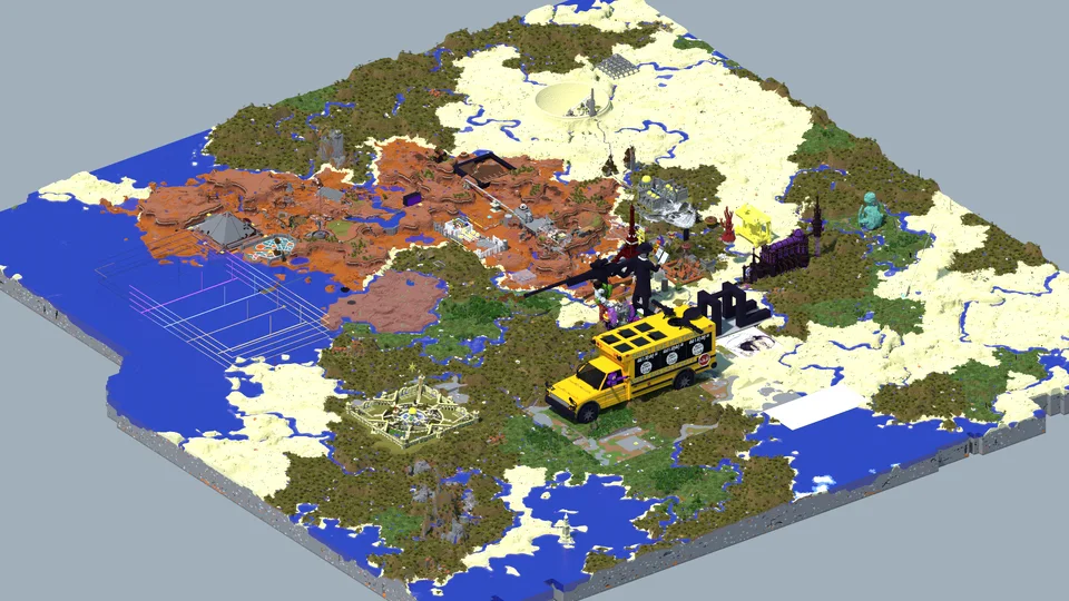 Block Game Jerusalem isometric overview - Block Game Jerusalem